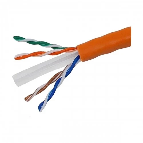 Cat.6 UTP cable solid wire 23AWG Exi-Flow Exit( 1 Box:305m)-Orange