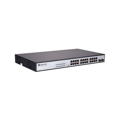 24 Port PoE Gigabit unmanaged Switch with 4 SFP combo