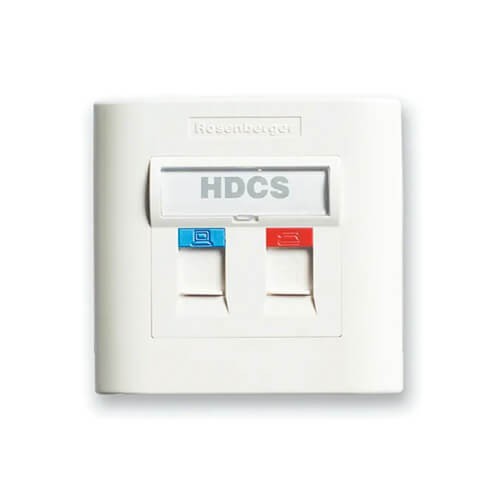 2-Port Wall Plate with Shutter